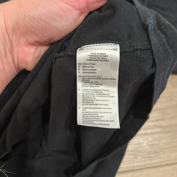 ADIDAS Black Cotton USA Golf Short Sleeve Crew Neck Tee Shirt T Top Size Small - Picture 8 of 10